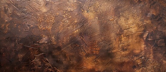 Aufkleber - Canvas with a textured brown impasto finish ideal for displaying artwork and photographs with copy space image
