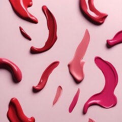 lipstick smear isolated Background