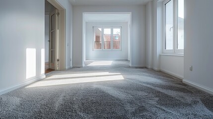 Canvas Print - Modern Bright Hallway with Carpet