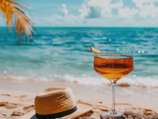 Canvas Print - cocktail on the beach