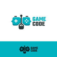 game code logo vector