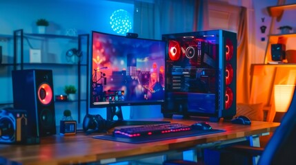 Canvas Print - Gaming PC Setup