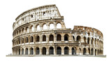Colosseum Illustrations in Rome Italy isolated in transparent background PNG
