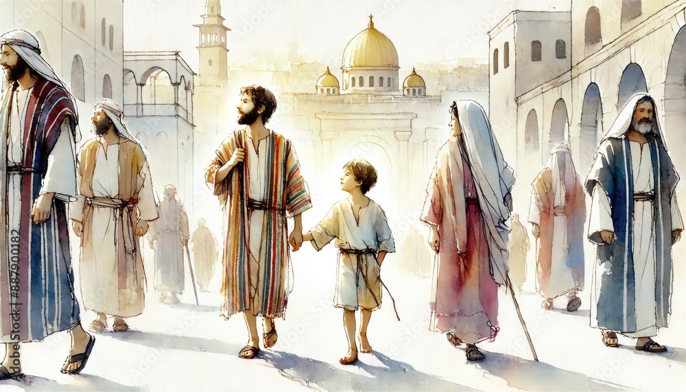 When Jesus was twelve, Joseph and Mary took him to Jerusalem to ...