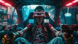 © irawan - gamer with neon light