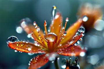 Poster - orange flower macro