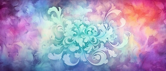 Poster - Damask Material Structure Background - Generative AI