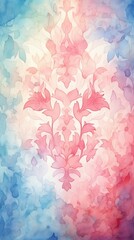 Canvas Print - Damask Material Structure Background - Generative AI