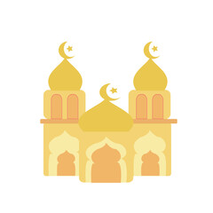  Islamic ramadan vector illustration, prayer equipment