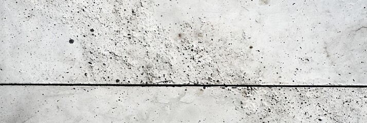 Poster - Closeup view of smooth concrete texture, featuring subtle variations and a thin black line dividing the surface