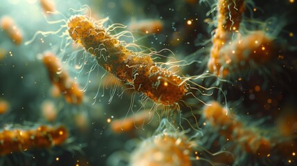Poster - A time lapse sequence showing the growth of bacteria.