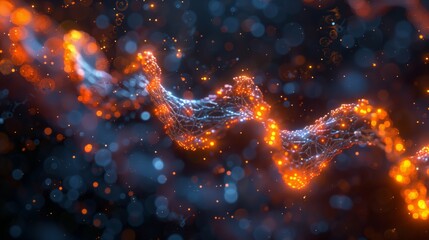 Poster - A detailed animation depicting the assembly of a synthetic structure.