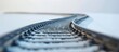 © Ilgun - Toy train track on a white backdrop symbolizes challenges and uncertainties ahead with room for additional content in the image
