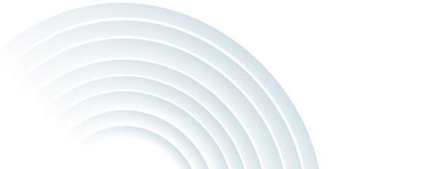 Wall Mural - white abstract background with layered circles