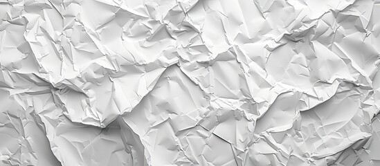 Poster - abstract set design backdrop of crumpled white paper providing copy space image