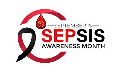 Wall Mural - Sepsis awareness month is observed every year in september. Holiday concept. background, banner design. Vector Illustration