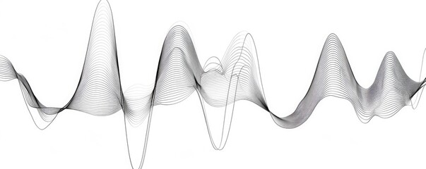 a sound wave on a white background.