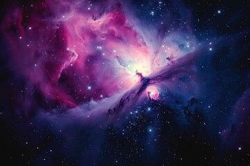 Wall Mural - an awe-inspiring image capturing the vastness and beauty of the universe, a stunning view of the uni