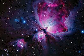 Wall Mural - an awe-inspiring image capturing the vastness and beauty of the universe, a stunning view of the uni