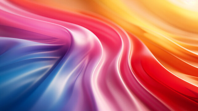 Colorful Gradient Wave. Generative AI