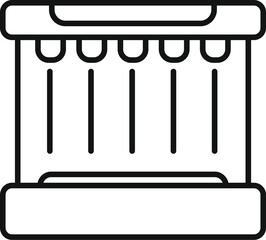 Sticker - Icon of a modern bioreactor growing stem cells for medical research or pharmaceutical production