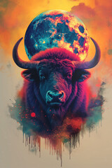 Wall Mural - Stier Horoskop
