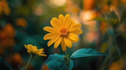 Wall Mural - yellow flowers in the garden