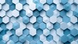 © benjamas - Abstract Hexagon Pattern in Blue and White.
