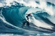 © Eugen - Witness the mesmerizing sight of a skilled surfer conquering a colossal, surging wave with style, power, and finesse. Womens Equality Day