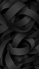 Wall Mural - Black Abstract Background