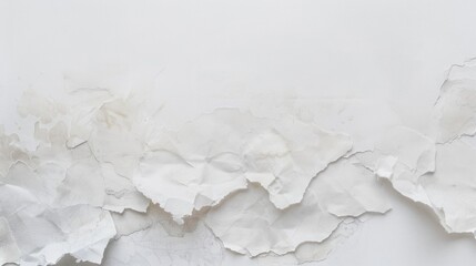 Wall Mural - Background of white watercolor paper