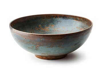 Rustic Ceramic Bowl with Earthy Tones