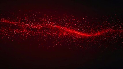 Wall Mural - A dark red gradient background with glowing particles that move gently, creating a dynamic yet calming effect, 4k Animation Video