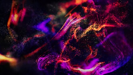 Wall Mural - colorful particle wave grain abstract background