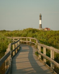 Wall Mural - Boardwalk trail at Fire Island, New York