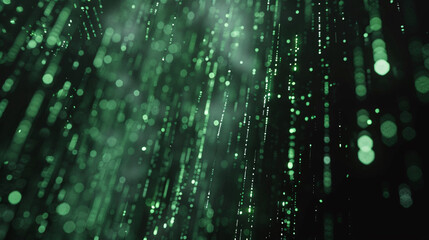 green lights in the dark