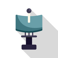 Poster - curved radar screen detecting signals for military navigation