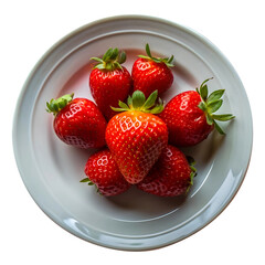 Wall Mural - strawberries in a bowl