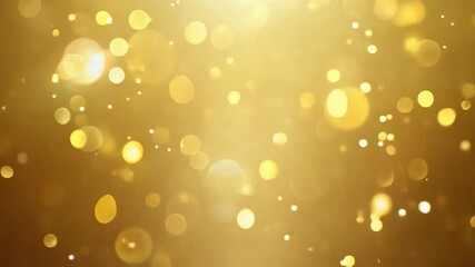 Poster - A blurry background of golden bokeh lights.