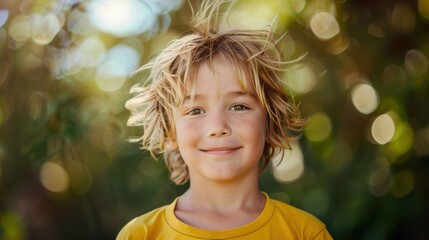 Wall Mural - The cheerful blonde boy