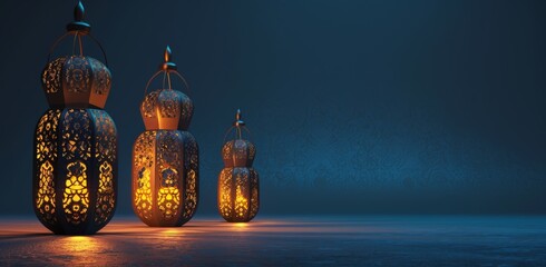 Wall Mural - Islamic lantern background, suitable for ramadhan