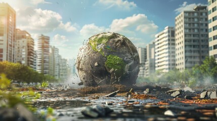 Poster - global economic crisis background wallpaper ai generated