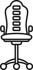 Poster - comfortable office chair with adjustable height and wheels, perfect for working or gaming