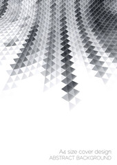 Aufkleber - Abstract soft gradient art and triangle shapes perspective background.