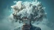 © Johannes - Smartphone Cloud Concept:Digital Mind Clutter,Social Media Addiction and Pressure in the Modern Lifestyle
