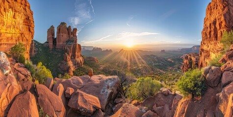 Sticker - Sunrise Over Sedona's Red Rock Formations