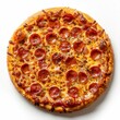 © Lux Images - A delicious Pizza with pepperoni slices on an isolated background.