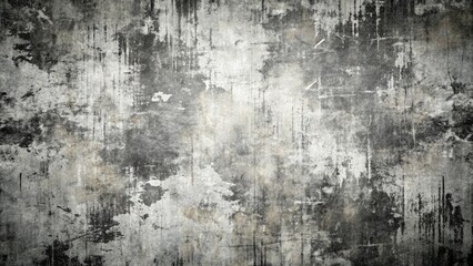 Canvas Print - Abstract Grunge Black And White Distressed Texture. Generative AI