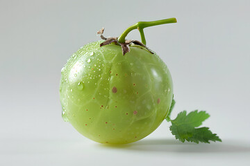 Wall Mural - Whole Gooseberry fruit on a white background