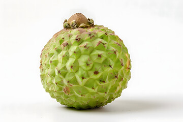 Wall Mural - Whole Sugar apple fruit on a white background